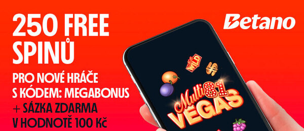 Registrační Betano promo kód MEGABONUS