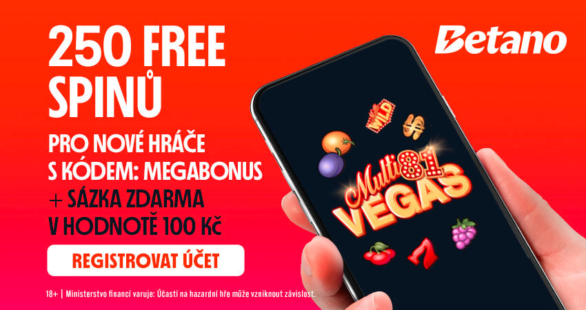 Registrační Betano promo kód MEGABONUS