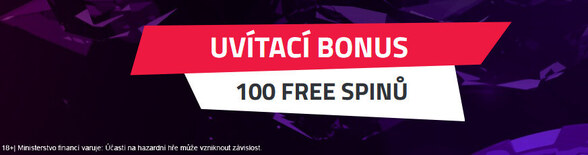 Uvítací bonus Betor 100 free spinů pro nové hráče