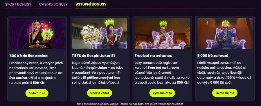 Kingsbet vstupní bonus